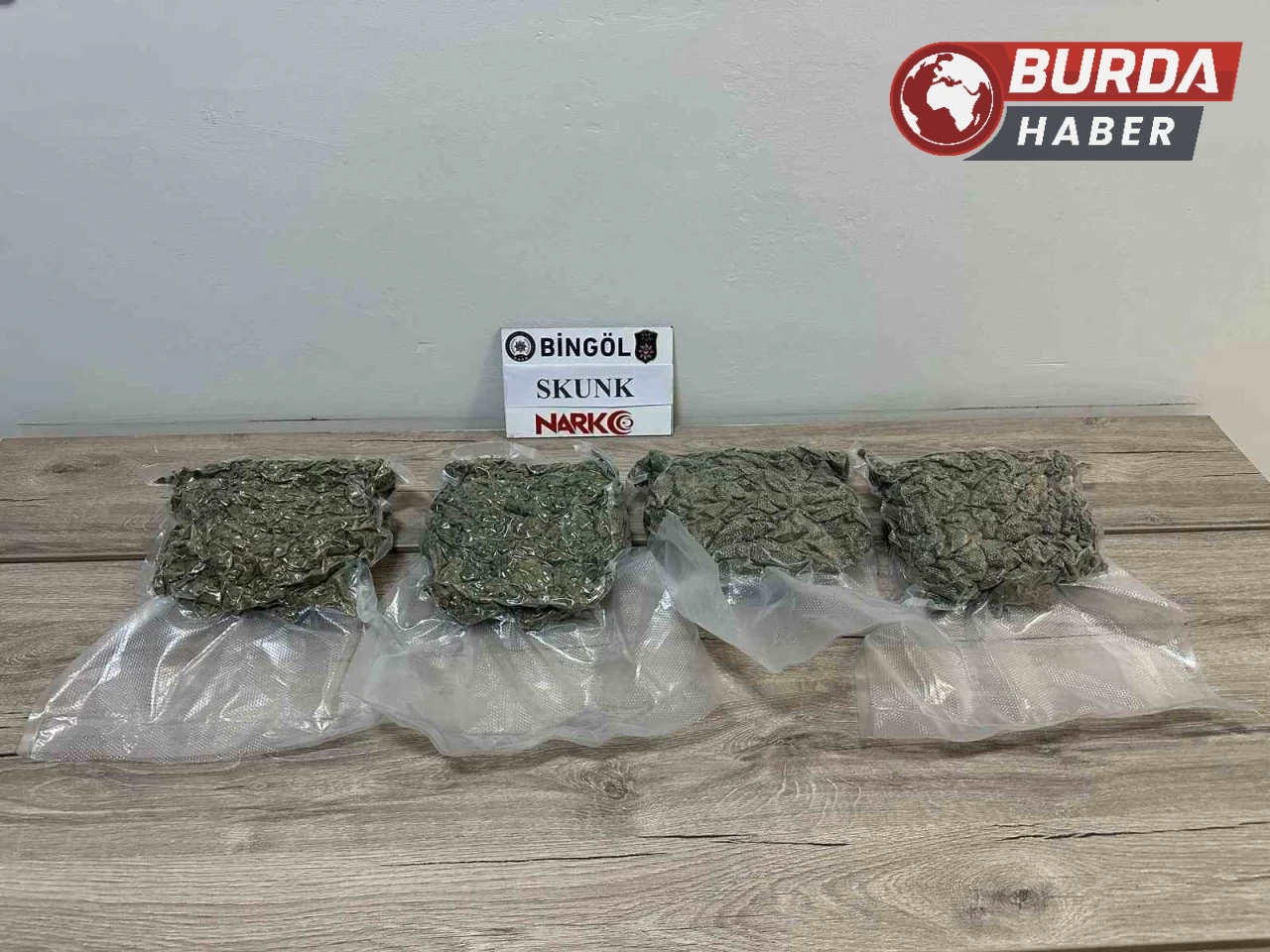 Bingöl’de Polis Tarafından 2 Kilogram 86 Gram Skunk Maddesi Bulundu!