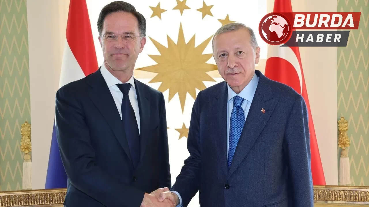 Cumhurbaşkanı Erdoğan, NATO Genel Sekreteri Rutte ile Külliye'de.