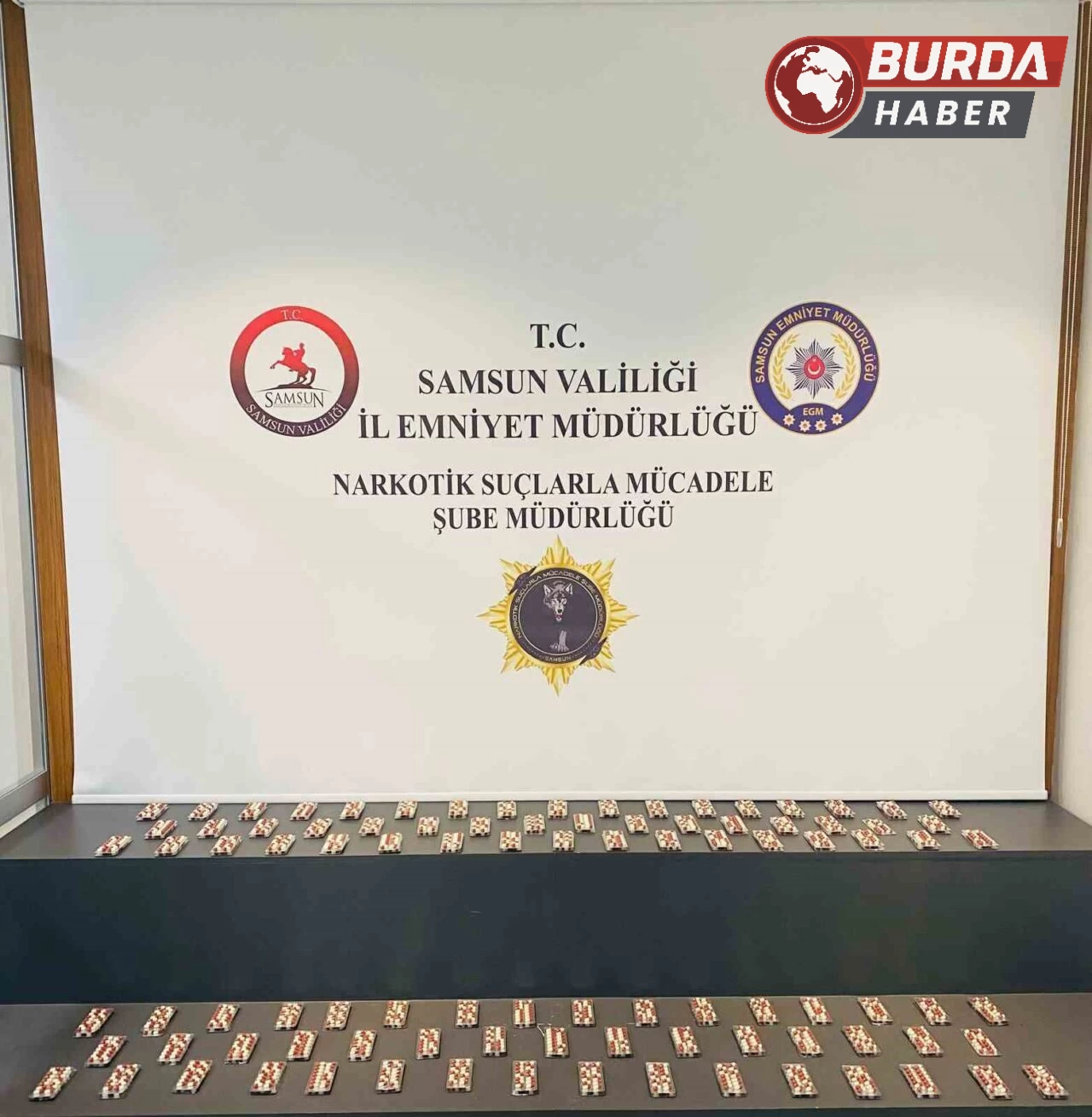 Samsun'da 2 bin 632 adet sentetik uyuşturucu yakalandı.