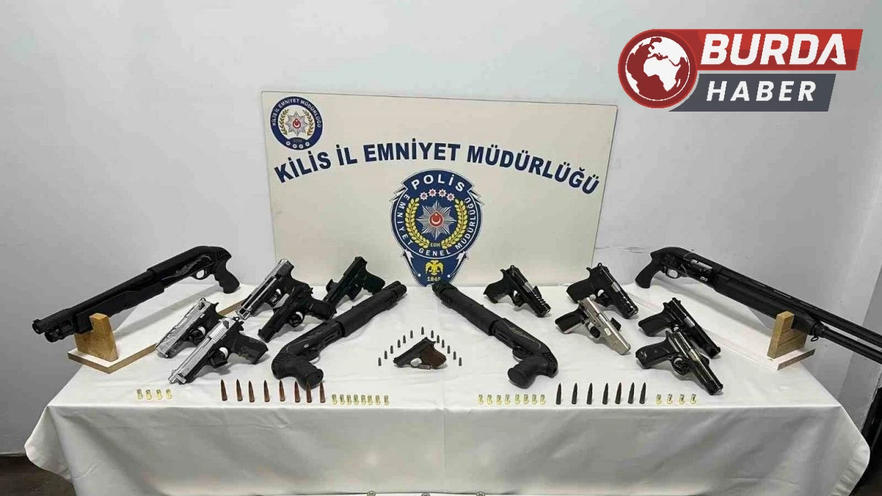 Kilis'te kaçak 79 kişi ve büyük miktarda silah ve uyuşturucu yakalandı