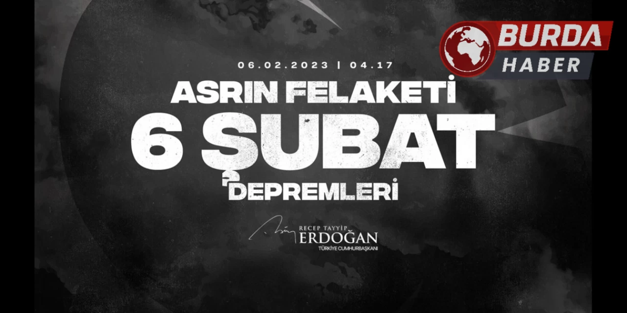 Erdoğan’dan 6 Şubat depremlerinin yıl dönümünde taziye paylaşımı.