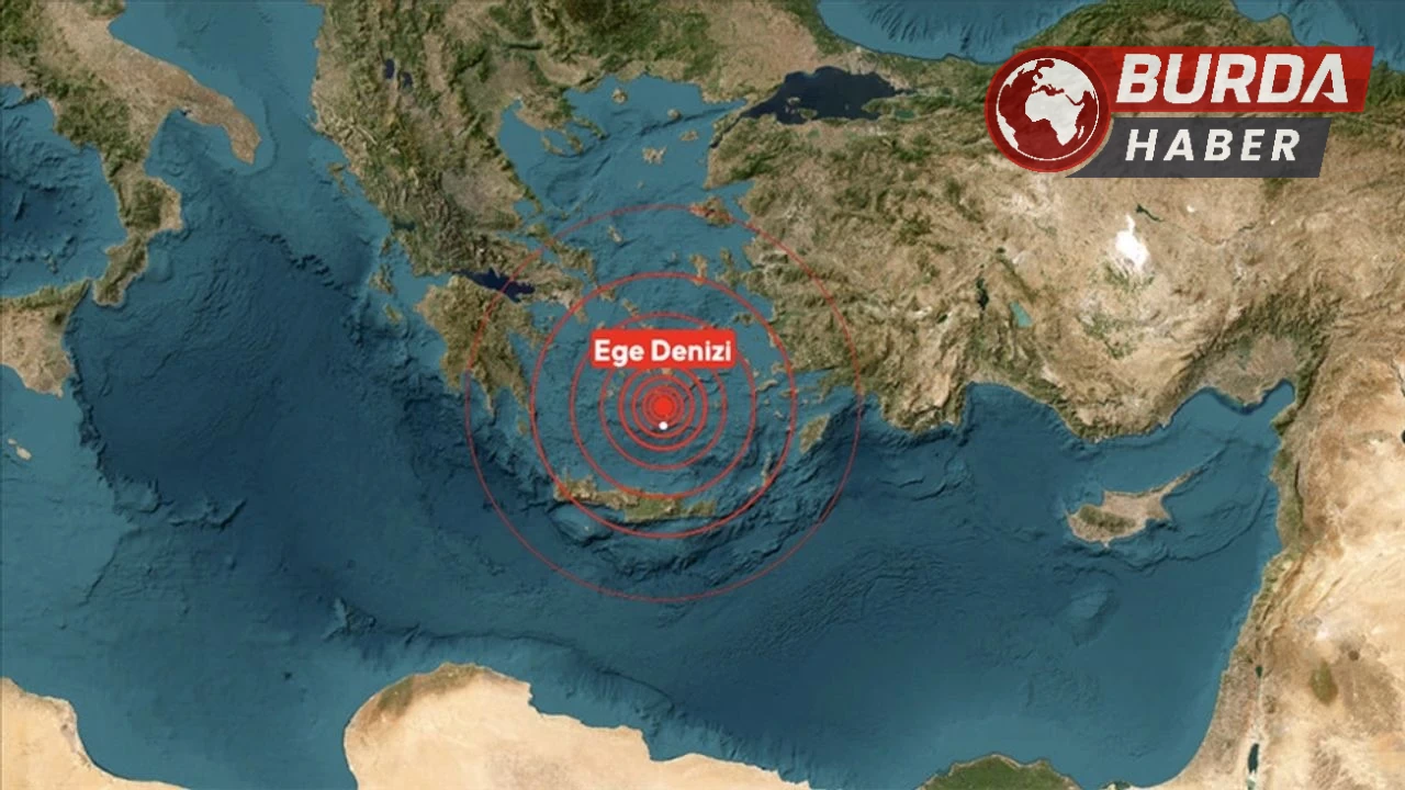 Ege Denizi’nde 5,1 büyüklüğünde deprem meydana geldi.