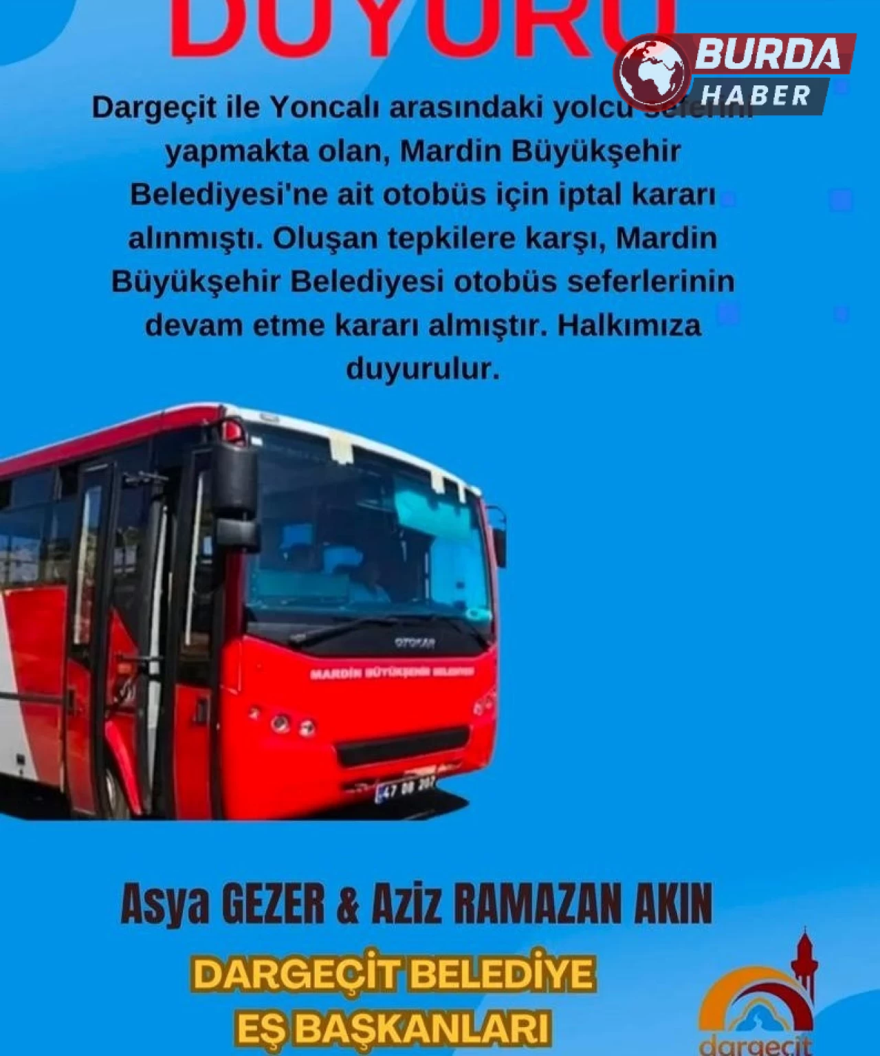 DEM Partili Dargeçit Belediyesi’nden halkı yanıltan paylaşım!