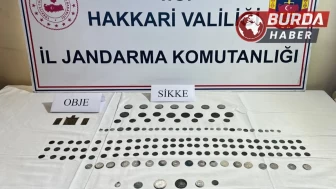 Hakkari'deki tarihi eser operasyonunda 163 sikke ele geçirildi.