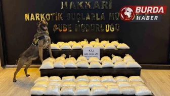 Polis, Hakkari’de 65 kilogram metamfetamin ele geçirdi.