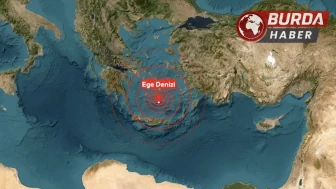 Ege Denizi’nde 5,1 büyüklüğünde deprem meydana geldi.