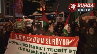 İstanbul'da İsrail Başkonsolosluğu önünde ‘Gazze’ protestosu!