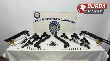 Kilis'te kaçak 79 kişi ve büyük miktarda silah ve uyuşturucu yakalandı