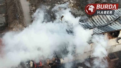 Ankara Altındağ ilçesindeki sanayi sitesinde korkutan yangın!