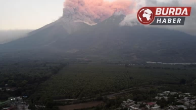 Guatemala’daki Fuego Yanardağı’nda patlama meydana oldu.