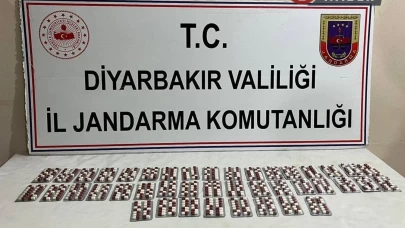 Diyarbakır'da 584 adet uyuşturucu ile yakalanan zanlı tutuklandı.