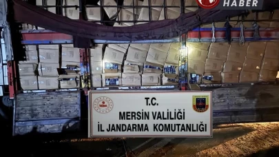 Mersin'de Jandarma Tarafından 5 Ton Kaçak Tütün Yakalandı.