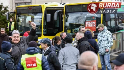 Almanya’da toplu taşıma çalışanları greve başladı!