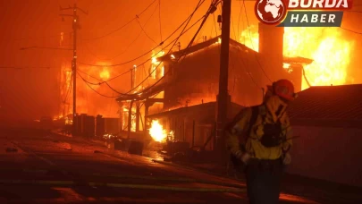 California eyaletindeki yangın yaklaşık 3 bin dönümlük alana yayıldı.