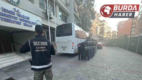 İzmir'de 'Genç Osman' Çetesine Yönelik Operasyon:7 Şüpheli Tutuklandı.