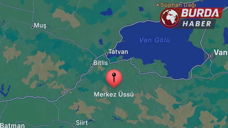 Bitlis'te merkez ilçesinde  4.3 büyüklüğündeki deprem meydana geldi.