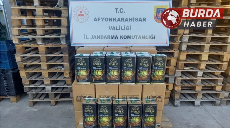 Jandarma ekipleri,operasyonda 680 litre sahte zeytin yağı ele geçirdi!