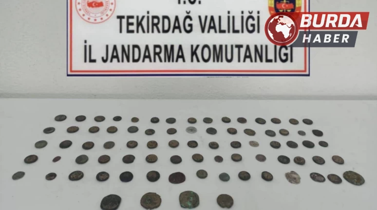 Tekirdağ’da tarihi eser niteliğinde 79 adet sikke ele geçirildi.